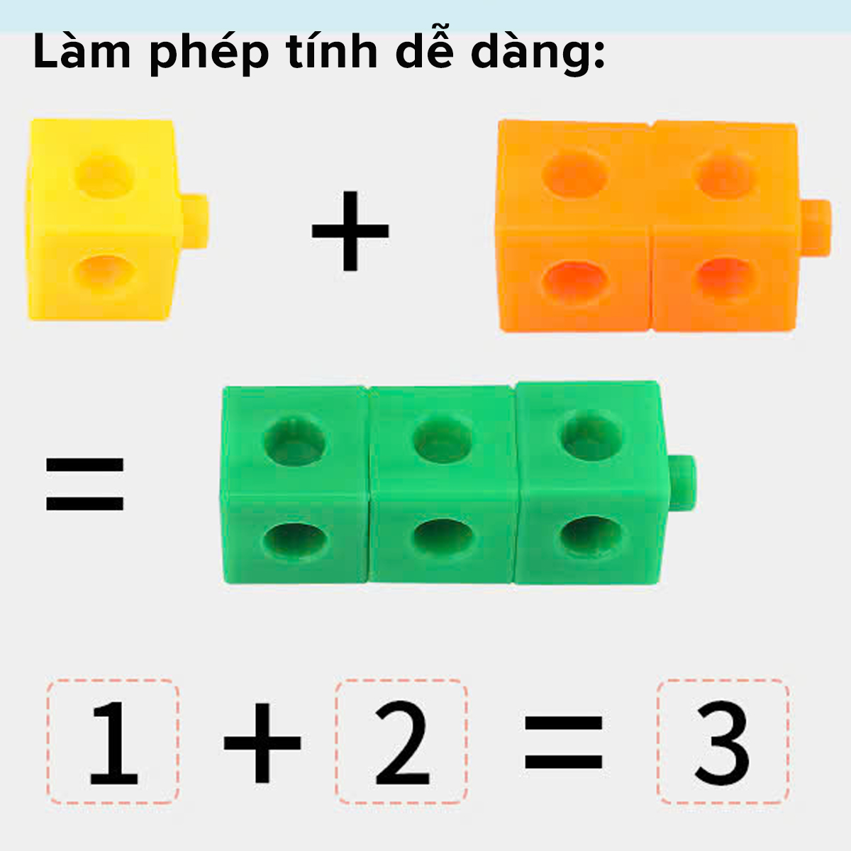 Mô tả Xếp Hình Numberblocks Đồ Chơi Toán Học Thông Minh Trí Tuệ Cho Bé Linking Cube 100 Viên Chính Hãng Amalife - 10
