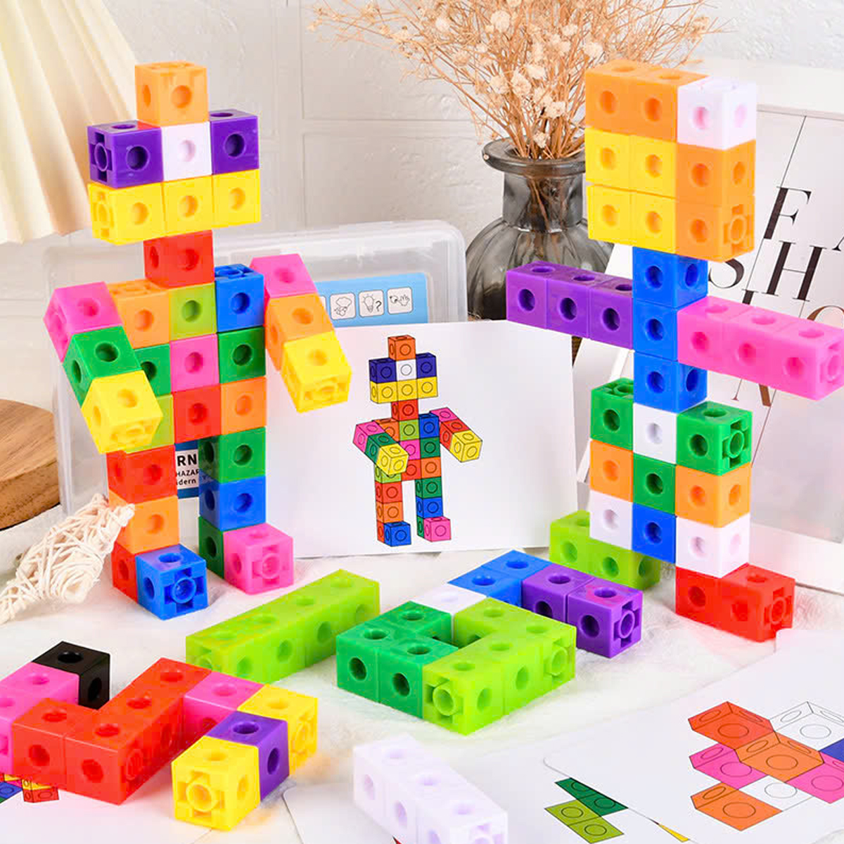 Mô tả Xếp Hình Numberblocks Đồ Chơi Toán Học Thông Minh Trí Tuệ Cho Bé Linking Cube 100 Viên Chính Hãng Amalife - 12