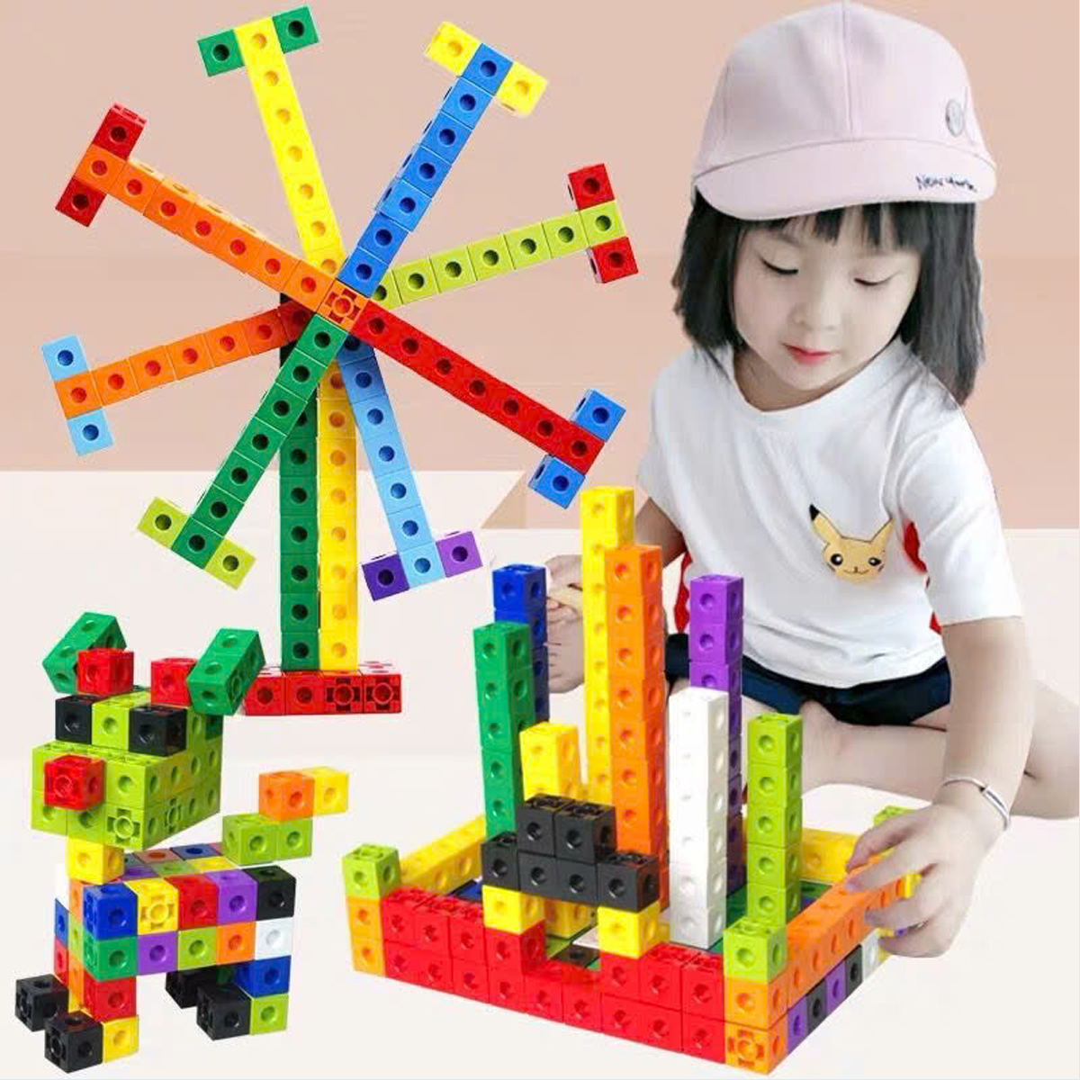 Mô tả Xếp Hình Numberblocks Đồ Chơi Toán Học Thông Minh Trí Tuệ Cho Bé Linking Cube 100 Viên Chính Hãng Amalife - 7
