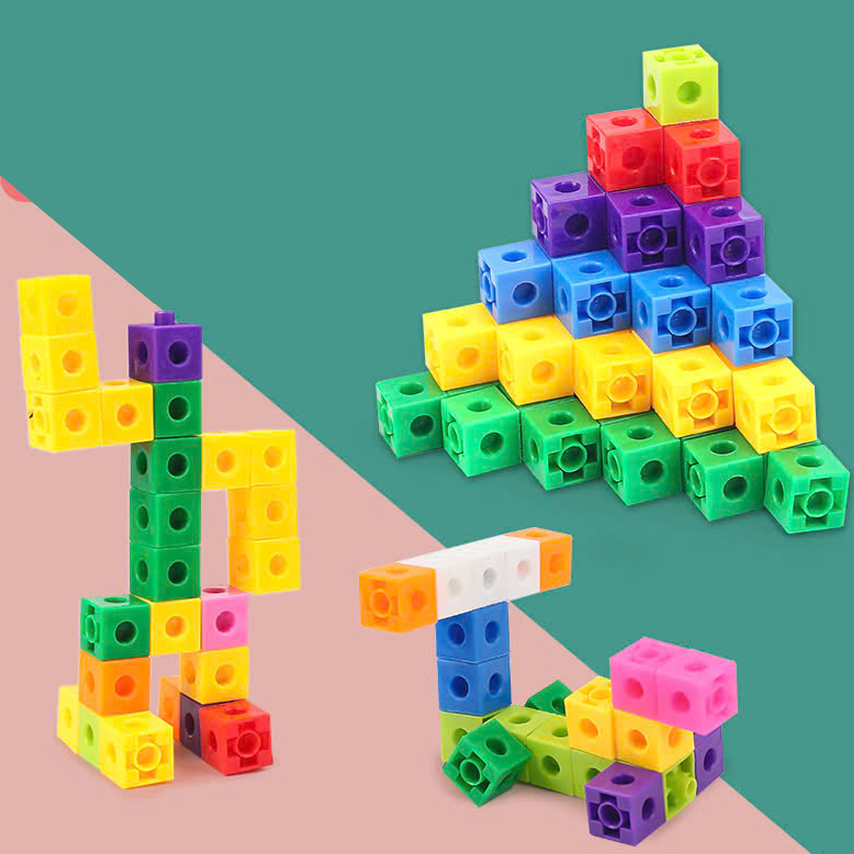 Mô tả Bộ Đồ Chơi Xếp Hình Thông Minh Number Blocks Hình Vuông 100 Viên Nhựa PP Cao Cấp Chính Hãng Amalife - 7