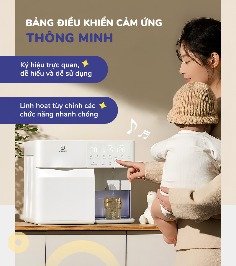 Mô tả Máy tiệt trùng UV đa năng Chilux U3 - Tích hợp chung chức năng tiệt trùng và bảo quản 24h - 1
