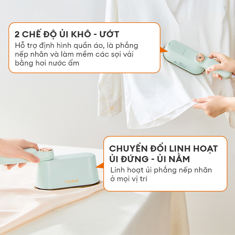 Mô tả 【Combo Sales】Gaabor 08 bàn ủi hơi nước cầm tay HM-M01A và Máy sấy tóc 2 chiều GHD-N1000D - 3