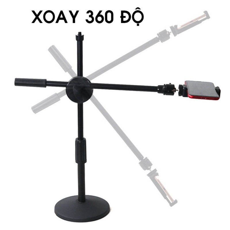 Mô tả Chân Quay Điện Thoại Để Bàn G50, Bộ Quay Video Chụp Ảnh 360 Độ Từ Trên Xuống Chắc Chắn Tiện Lợi - HOLOCOM - 6