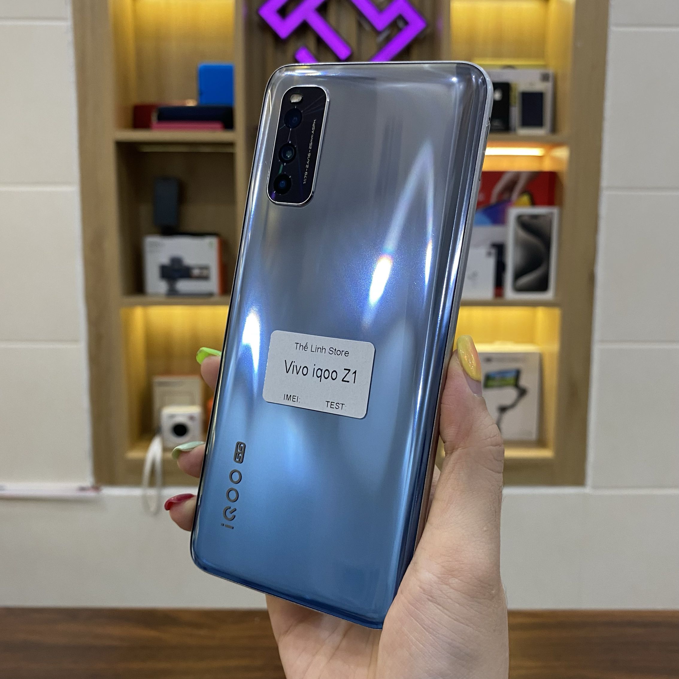 ANDROID - 【お値下げ】iQOO Z1 6GB/128GB ブルー　ゲーミングスマホ Vivo-iQOO-Z1-6-57-Inch-144Hz-