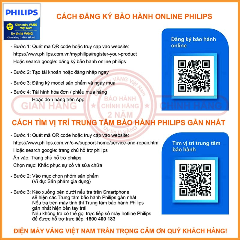 Mô tả Máy sấy tóc mini Philips HP8108 chính hãng - Bảo hành 24 tháng - 11