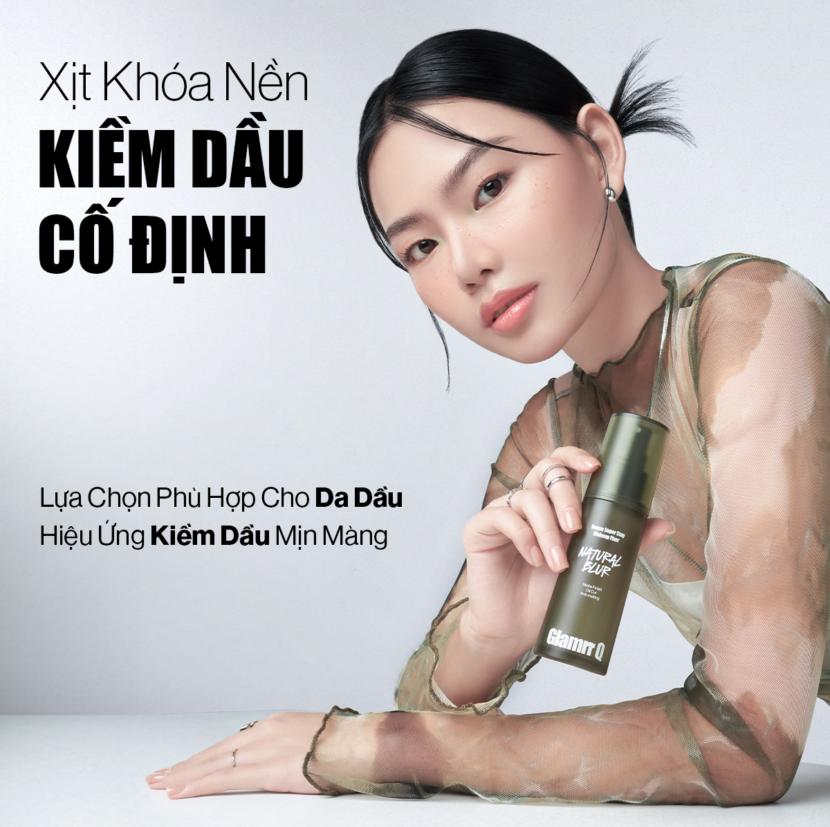 Mô tả Xịt Khóa Nền Cố Định Glamrr Q Vegan Super Stay Makeup Fixer 50ml (1 chai) - 6