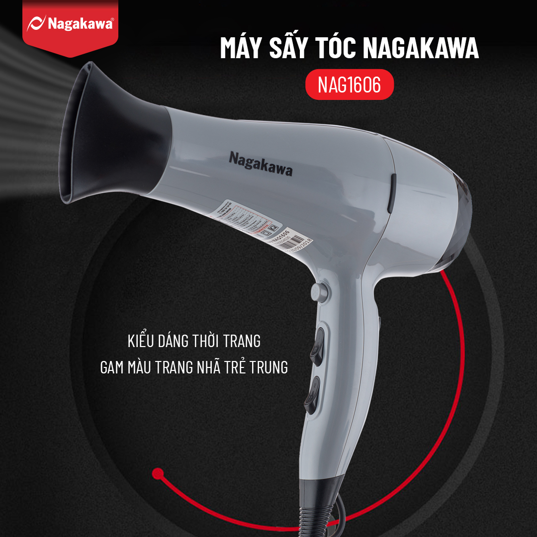Mô tả Máy Sấy Tóc Nagakawa NAG1606 (2000W) - Hàng Chính Hãng - 2
