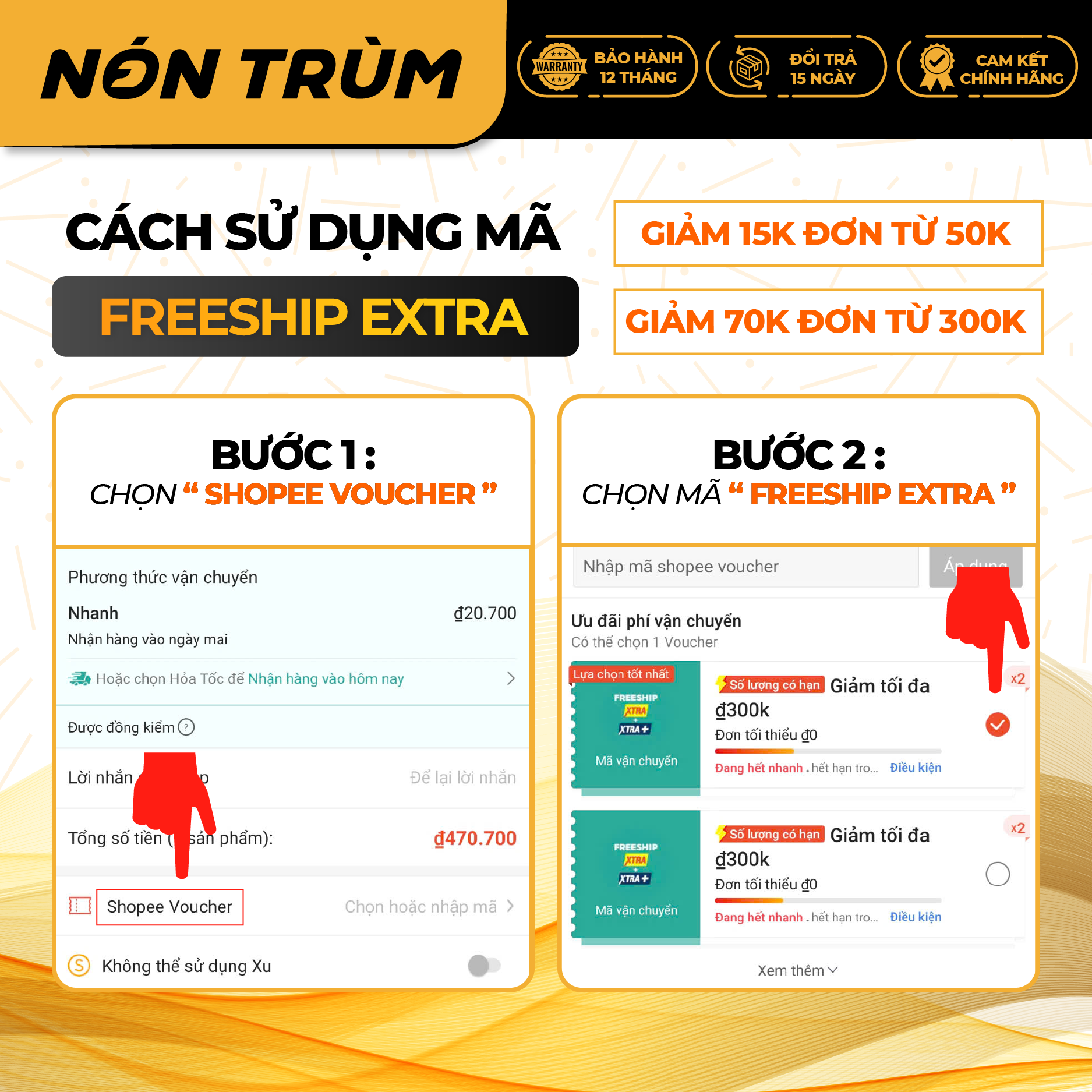 Mô tả Nón bảo hiểm 3/4 ROYAL M139 có kính âm màu vàng nghệ cam bóng - 3