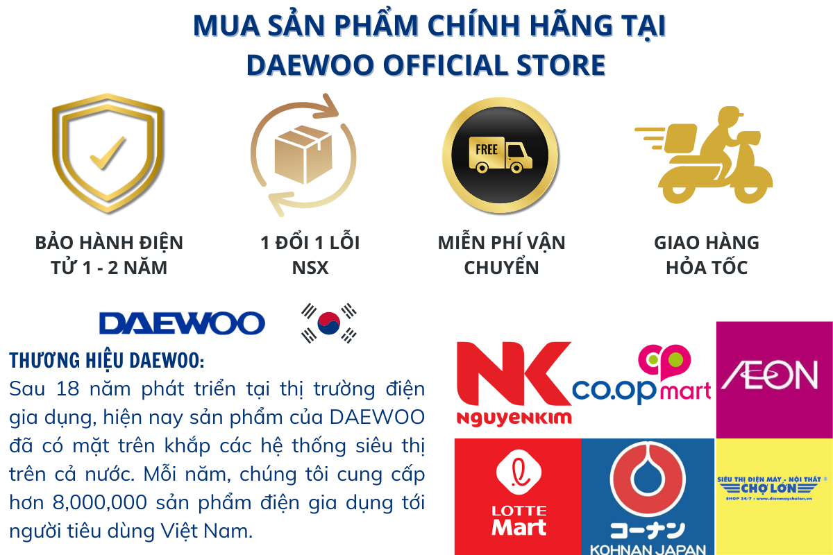 Mô tả Ấm đun siêu tốc cổ ngỗng Daewoo 13 mức nhiệt chính xác giữ ấm 2 tiếng 1L DWK-GN10LCD BH 2 năm - 9