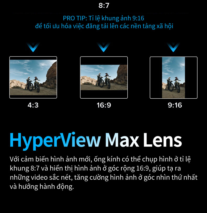 Mô tả GoPro HERO11 Black-Camera hành động chống nước. Ảnh 27MP, HyperSmooth 5.0 với GP2 - 5