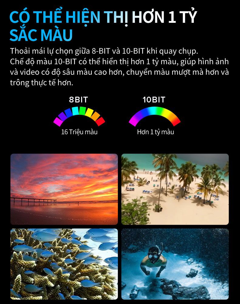 Mô tả GoPro HERO11 Black-Camera hành động chống nước. Ảnh 27MP, HyperSmooth 5.0 với GP2 - 8