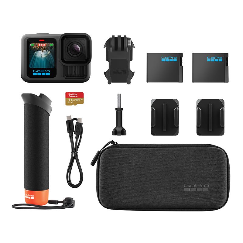 Mô tả GoPro HERO13 Black + Accessories Bundle Camera hành động chống nước, Video 5.3K, HyperSmooth 6.0 - 1