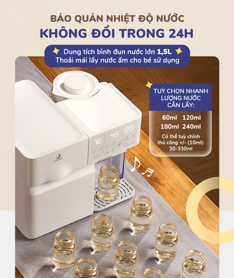 Mô tả Máy tiệt trùng UV đa năng Chilux U3 - Tích hợp chung chức năng tiệt trùng và bảo quản 24h - 5