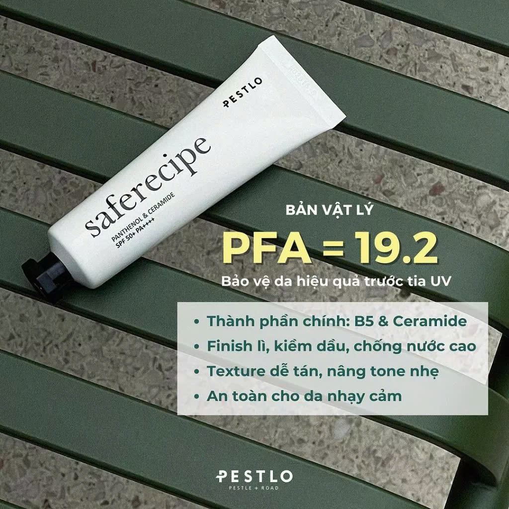 Mô tả Kem chống nắng PESTLO Safe Recipe Sun Essence SPF50 PA++++ 50ml - 3