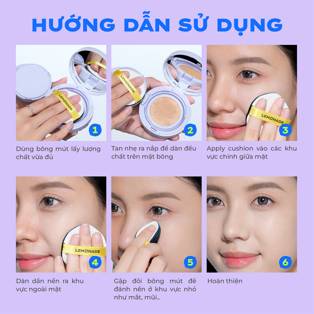 Mô tả Combo LEMONADE Phấn Nước Mỏng Nhẹ Supermatte No Makeup Cushion 15g và Phấn Phủ Supermatte No Makeup Loose Powder 9g - 6