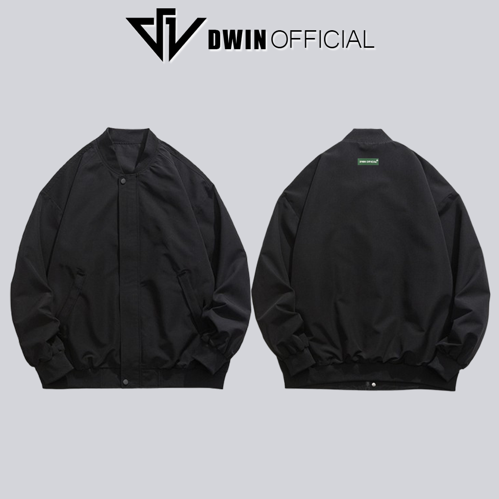 Mô tả Áo khoác gió nam nữ DWIN local brand bomber vải dù 2 lớp unisex form oversize chống nước không nhăn - 7