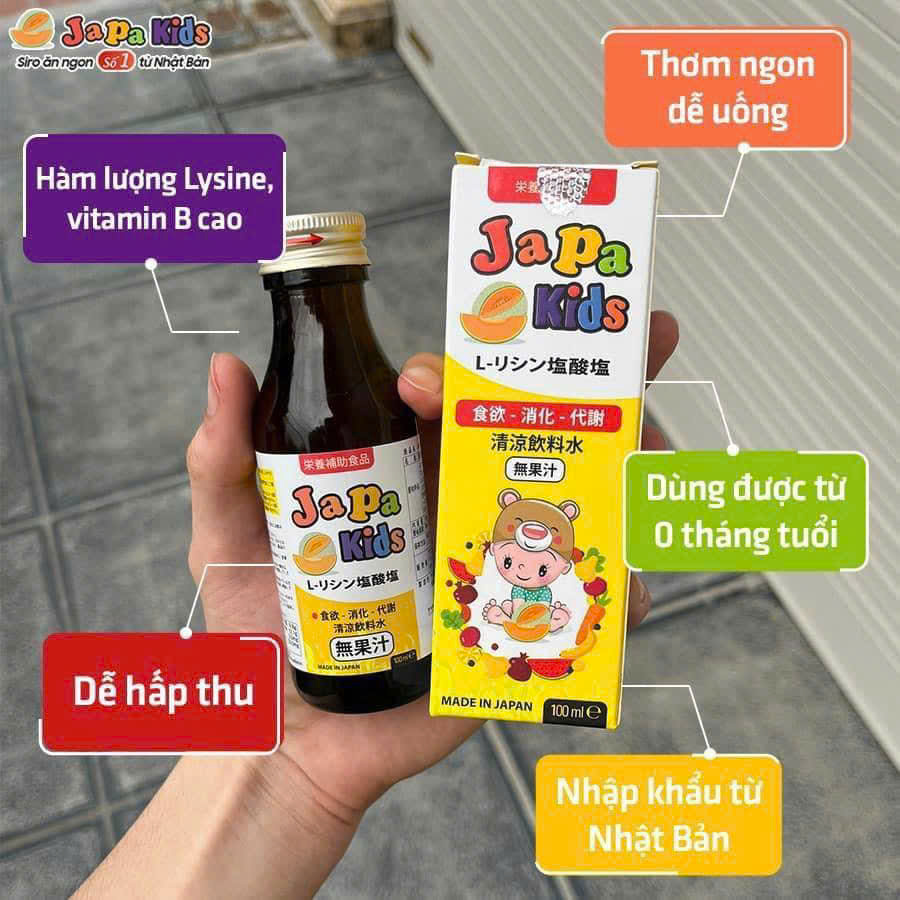 Mô tả Siro Ăn Ngon Japa Kids Chính Hãng Kích Thích Ăn Ngon Tăng Cân Cho Bé Chính Hãng - 7