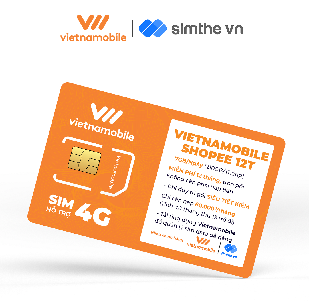 Mô tả Sim Data Vietnamobile 7GB/Ngày - 210GB/Tháng, Miễn Phí Gọi Nội Mạng. Độc Quyền VIETNAMOBILE - SIMTHEVN - 2