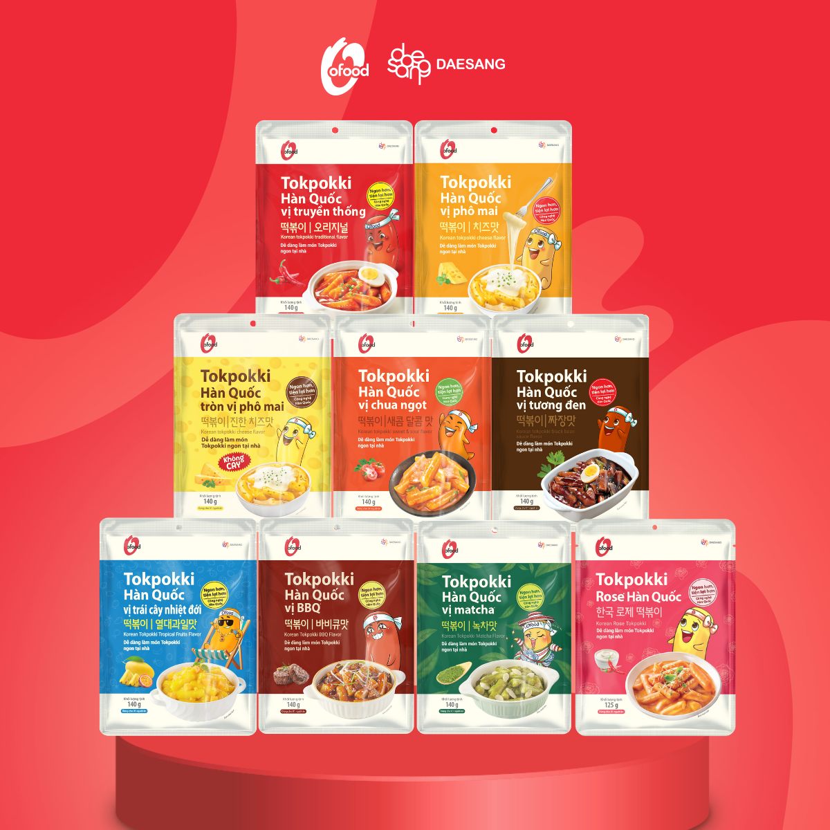Mô tả Tokbokki Hàn Quốc O'food gói 140g - 1