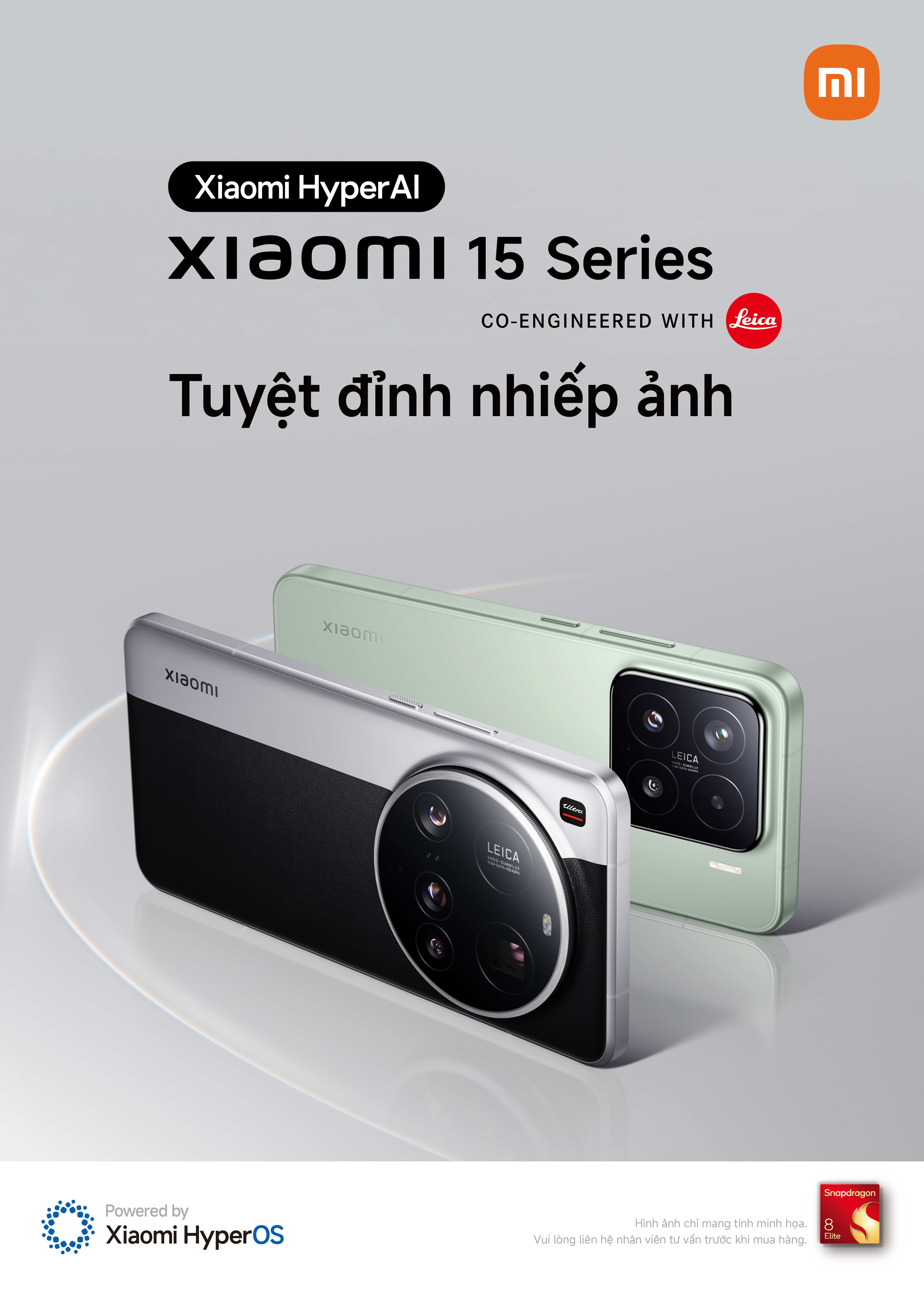 Mô tả Điện thoại thông minh Xiaomi 15 (12+256GB) | Màn 6.3" AMOLED | 3 Camera Leica | SD8 Elite HyperAI - 2