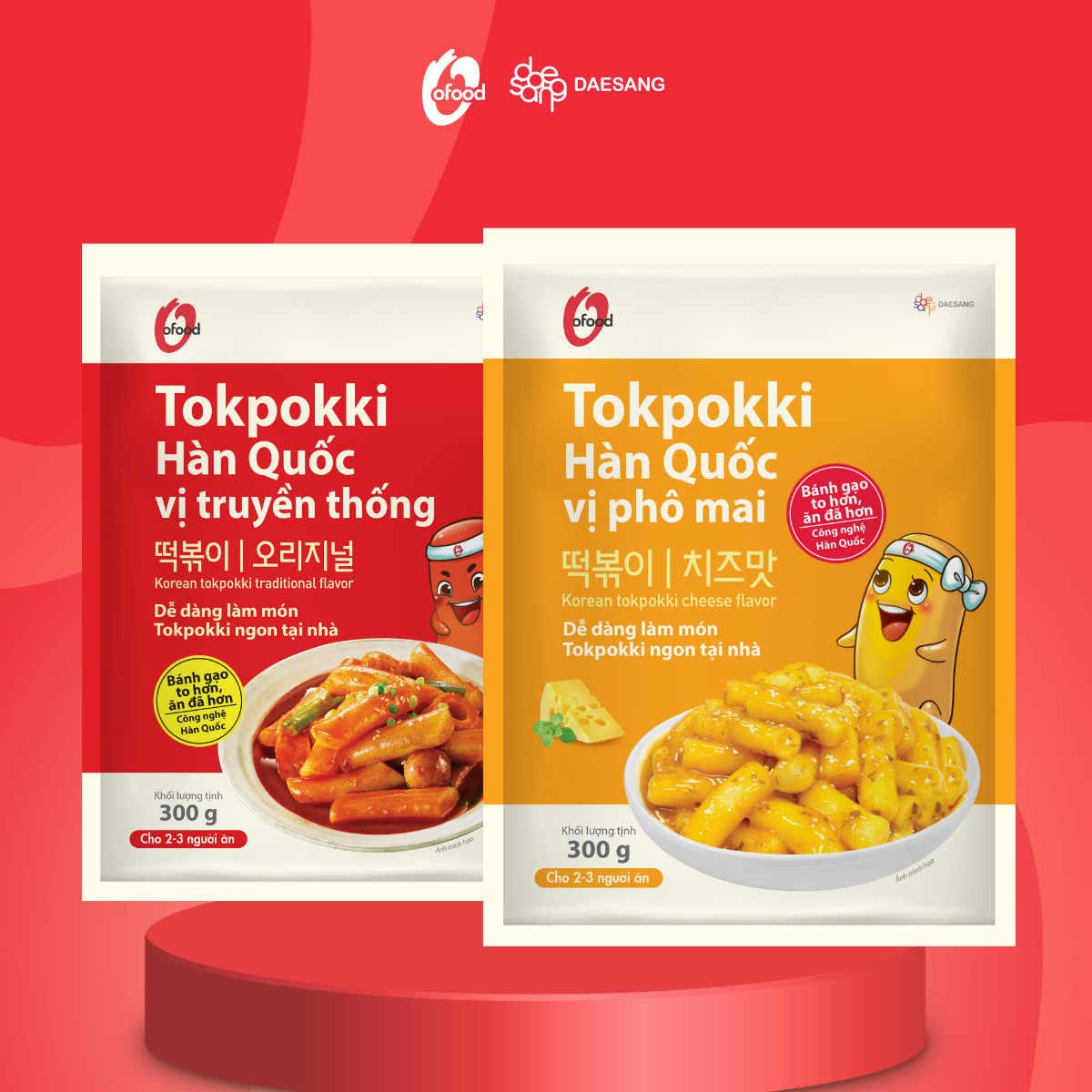 Mô tả Tokbokki / tokpokki Hàn Quốc O'food gói 300gr, 2 vị - 1