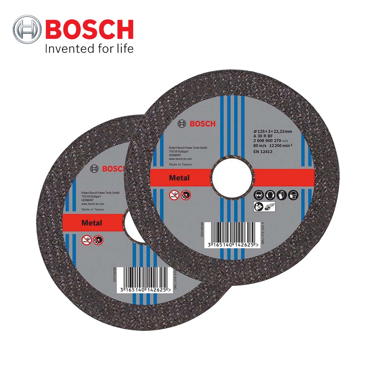 Mô tả Combo 2 Đá cắt sắt Bosch 2608600270 125x3x22.2mm - 1
