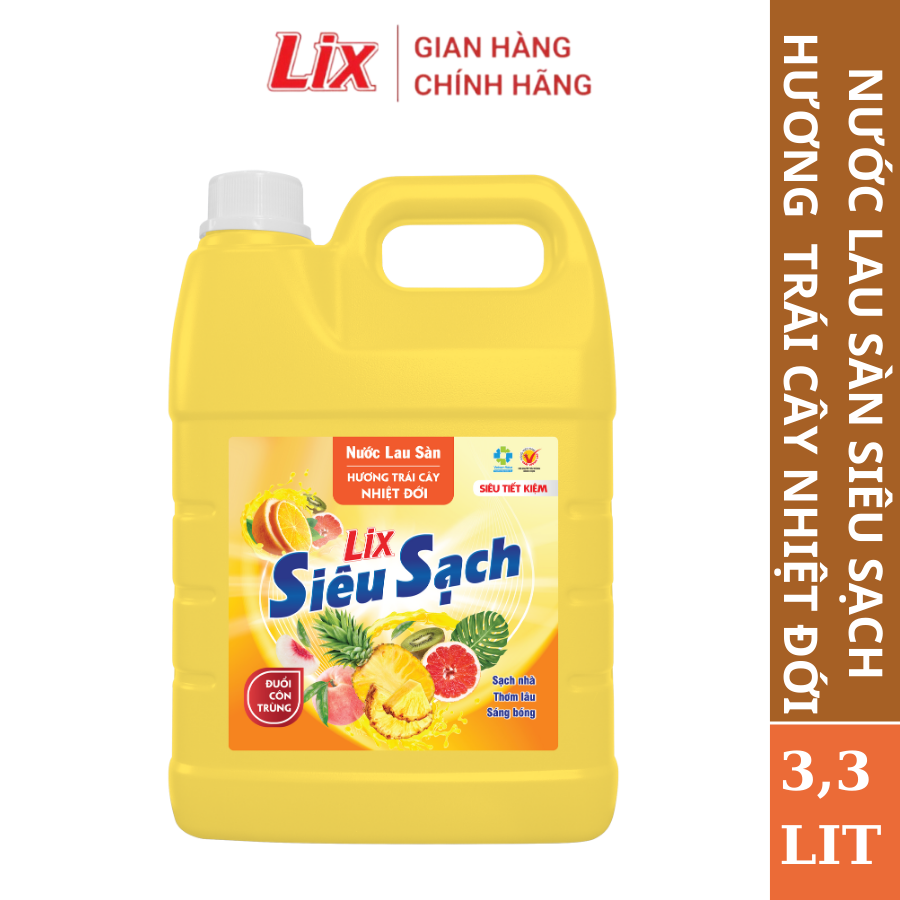 Mô tả Nước lau sàn siêu sạch hương trái cây nhiệt đới, sạch nhà, đuổi côn trùng, phù hợp với mọi loại sàn Lixco Việt Nam - 1