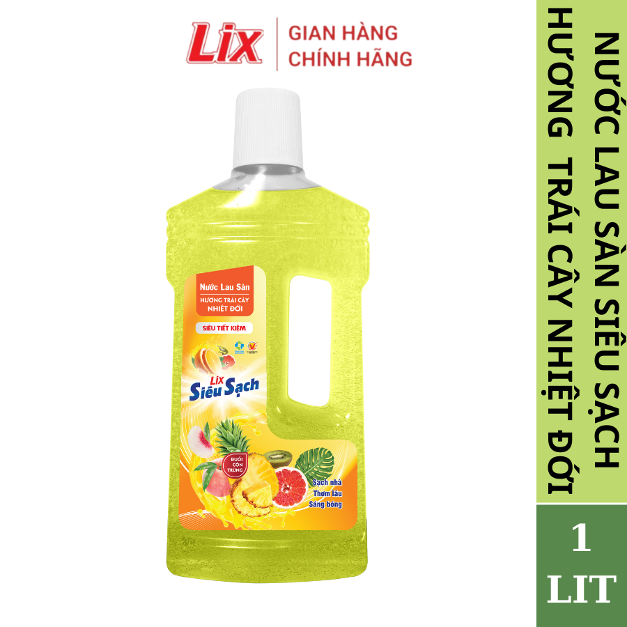 Mô tả Nước lau sàn siêu sạch hương trái cây nhiệt đới, sạch nhà, đuổi côn trùng, phù hợp với mọi loại sàn Lixco Việt Nam - 2