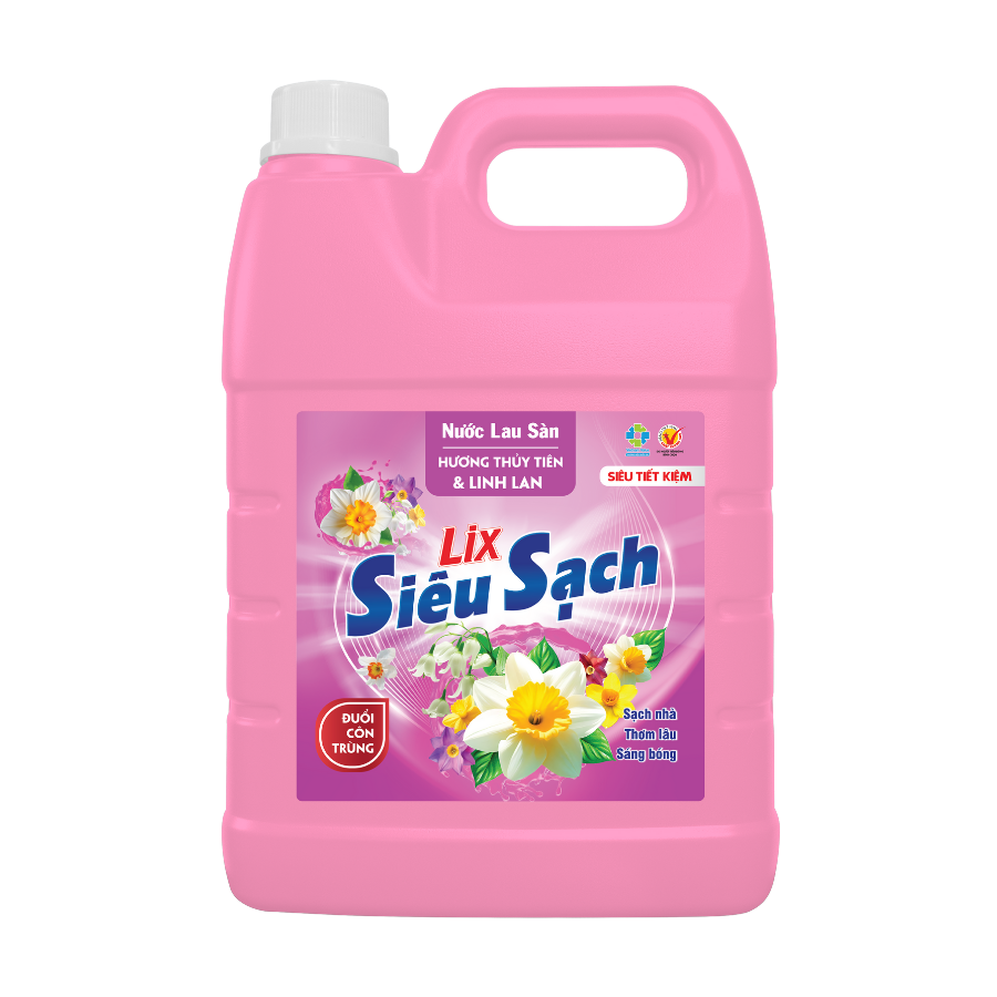 Mô tả Nước lau sàn siêu sạch hương thuỷ tiên & linh lan, sạch nhà, thơm lâu phù hợp với mọi sàn nhà Lixco Việt Nam - 1