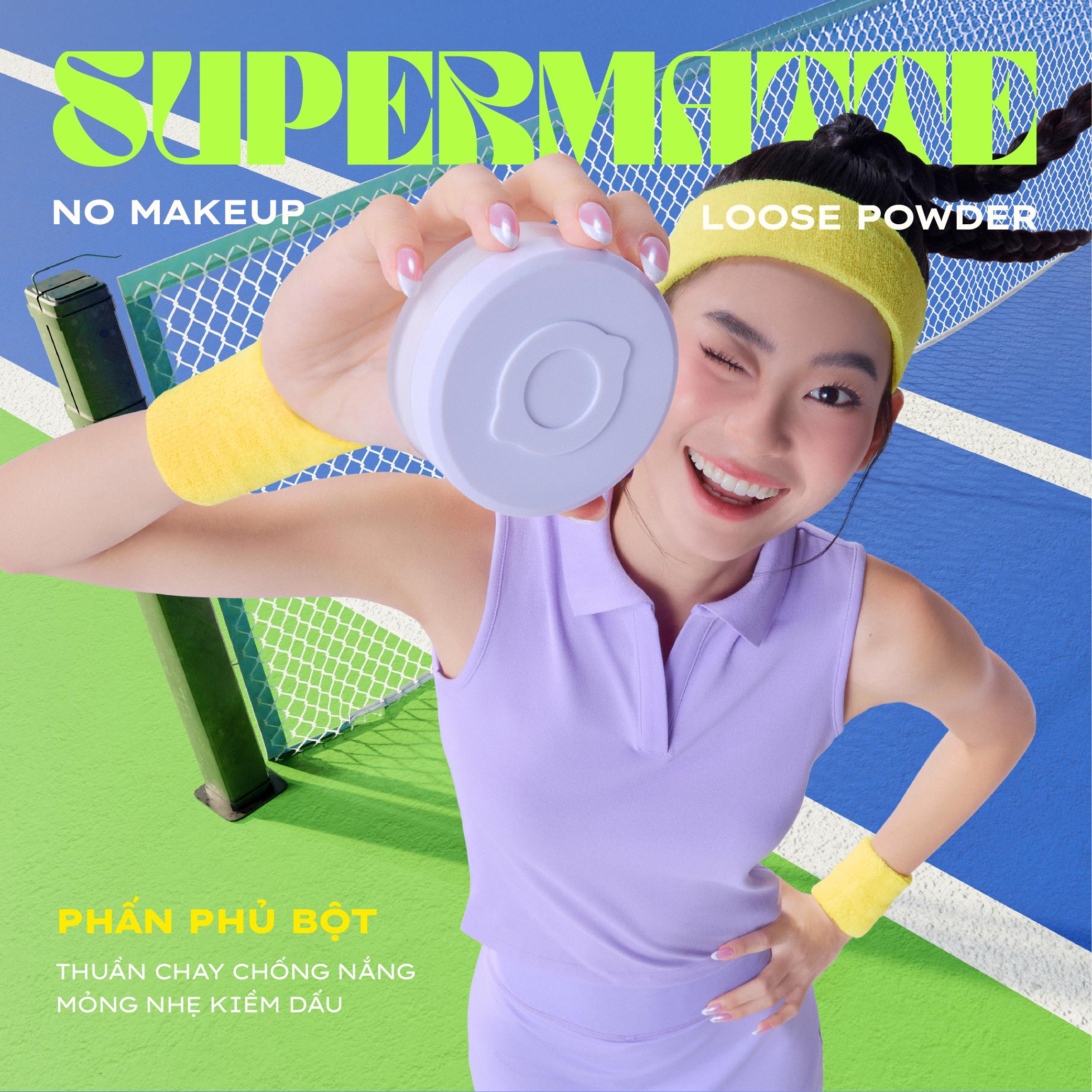 Mô tả Phấn phủ mỏng nhẹ kiềm dầu thuần chay chống nắng Lemonade Supermatte No Makeup Loose Powder 9g - 1