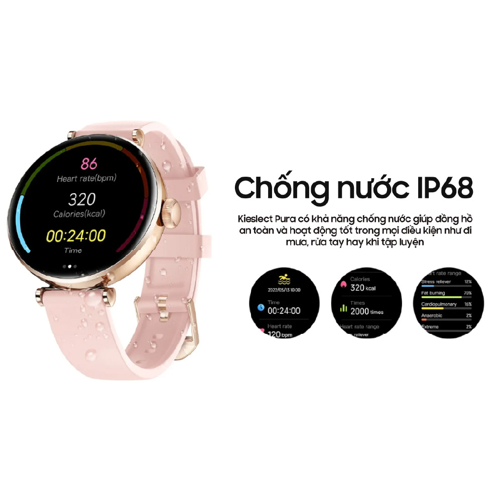 Mô tả Đồng hồ thông minh nữ Kieslect Pura I Nghe gọi bluetooth I AMOLED I Kháng nước - 8