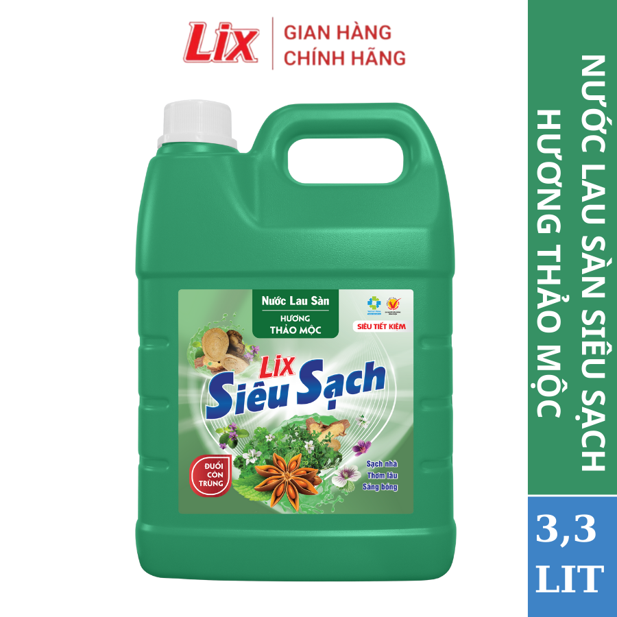 Mô tả Nước lau sàn siêu sạch hương thảo mộc, nhà sáng bóng, thơm lâu , sử dụng phù hợp với mọi loại sàn nhà Lixco Việt Nam - 1