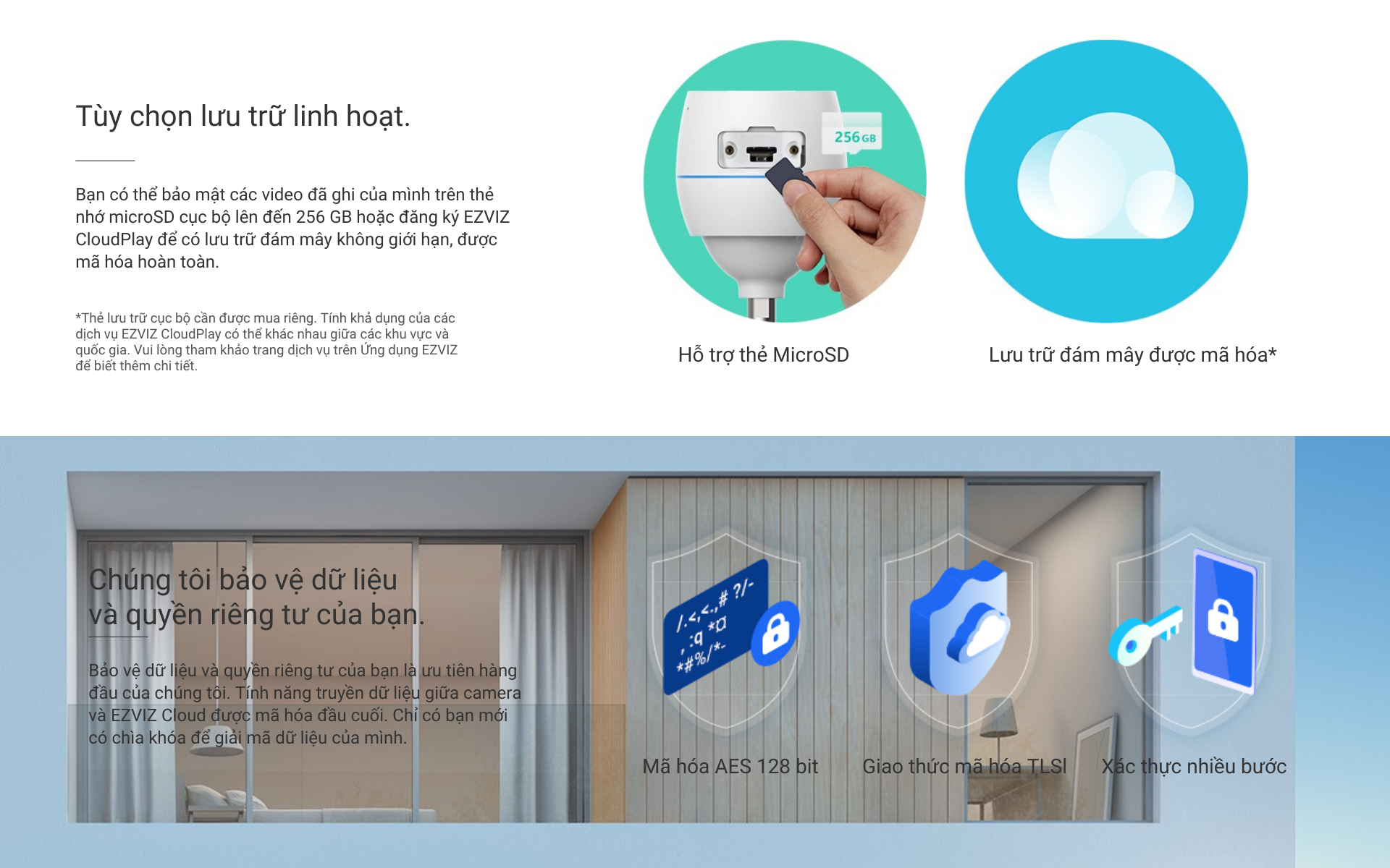 Mô tả Camera WI-FI Ngoài trời EZVIZ C3TN 3MP Đàm thoại 2 chiều, Có màu đêm, IP67 chống chịu thời tiết, Công nghệ AI - 6