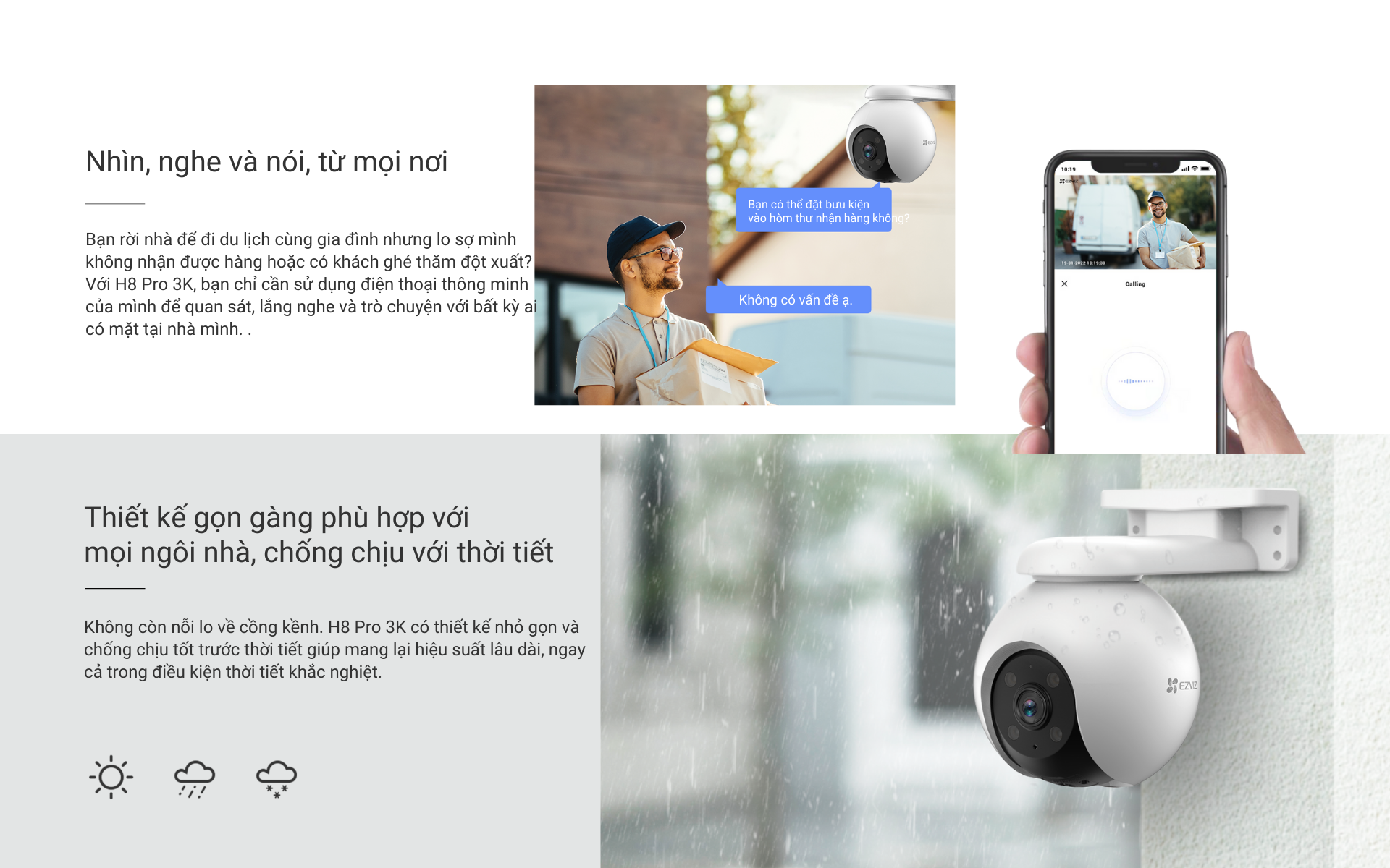 Mô tả Camera Wi-fi EZVIZ H8 PRO 5MP Ghi Hình Màu Ban Đêm, Công Nghệ AI phát hiện người và xe, Theo dõi tự động - 6
