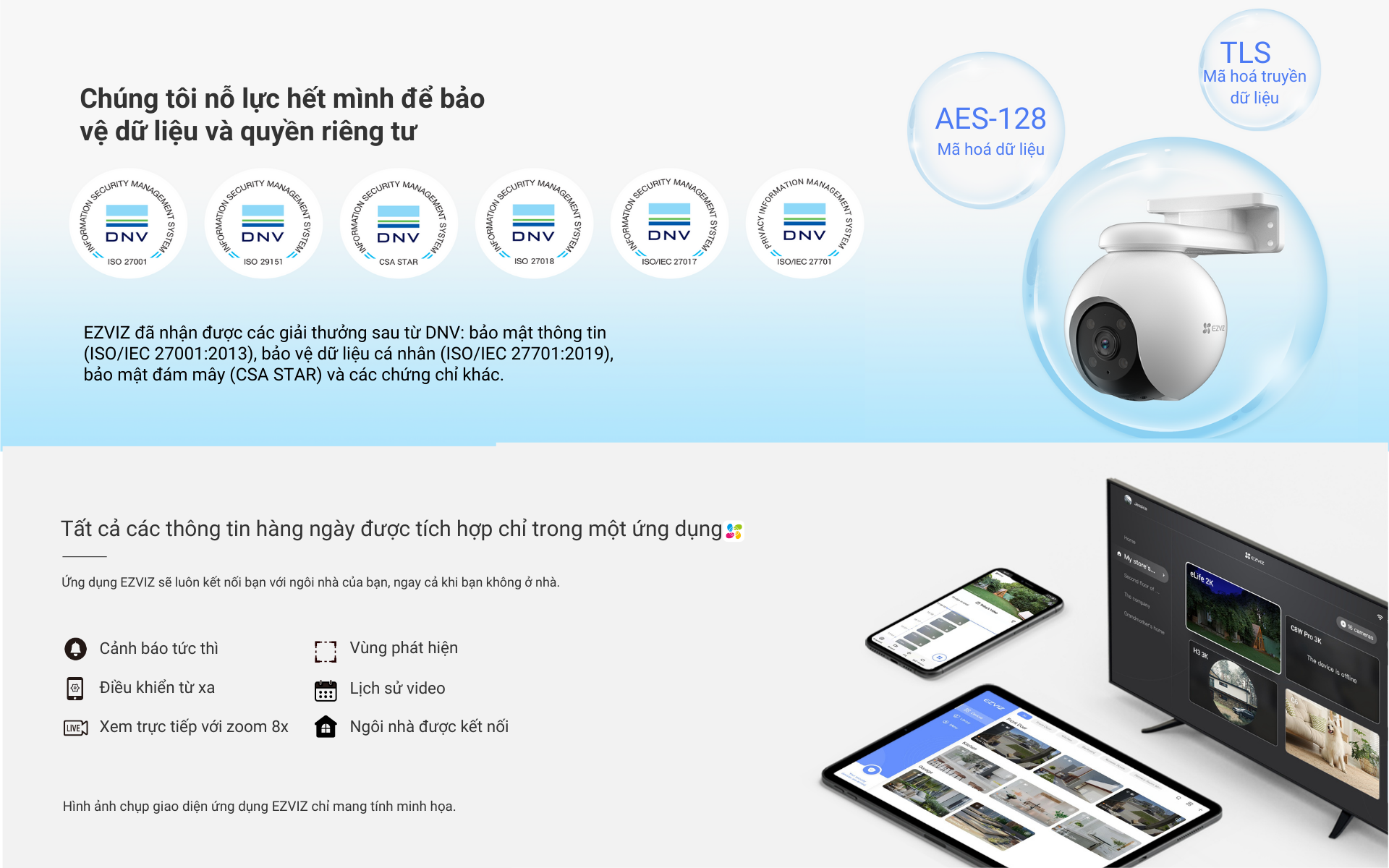 Mô tả Camera Wi-fi EZVIZ H8 PRO 5MP Ghi Hình Màu Ban Đêm, Công Nghệ AI phát hiện người và xe, Theo dõi tự động - 8