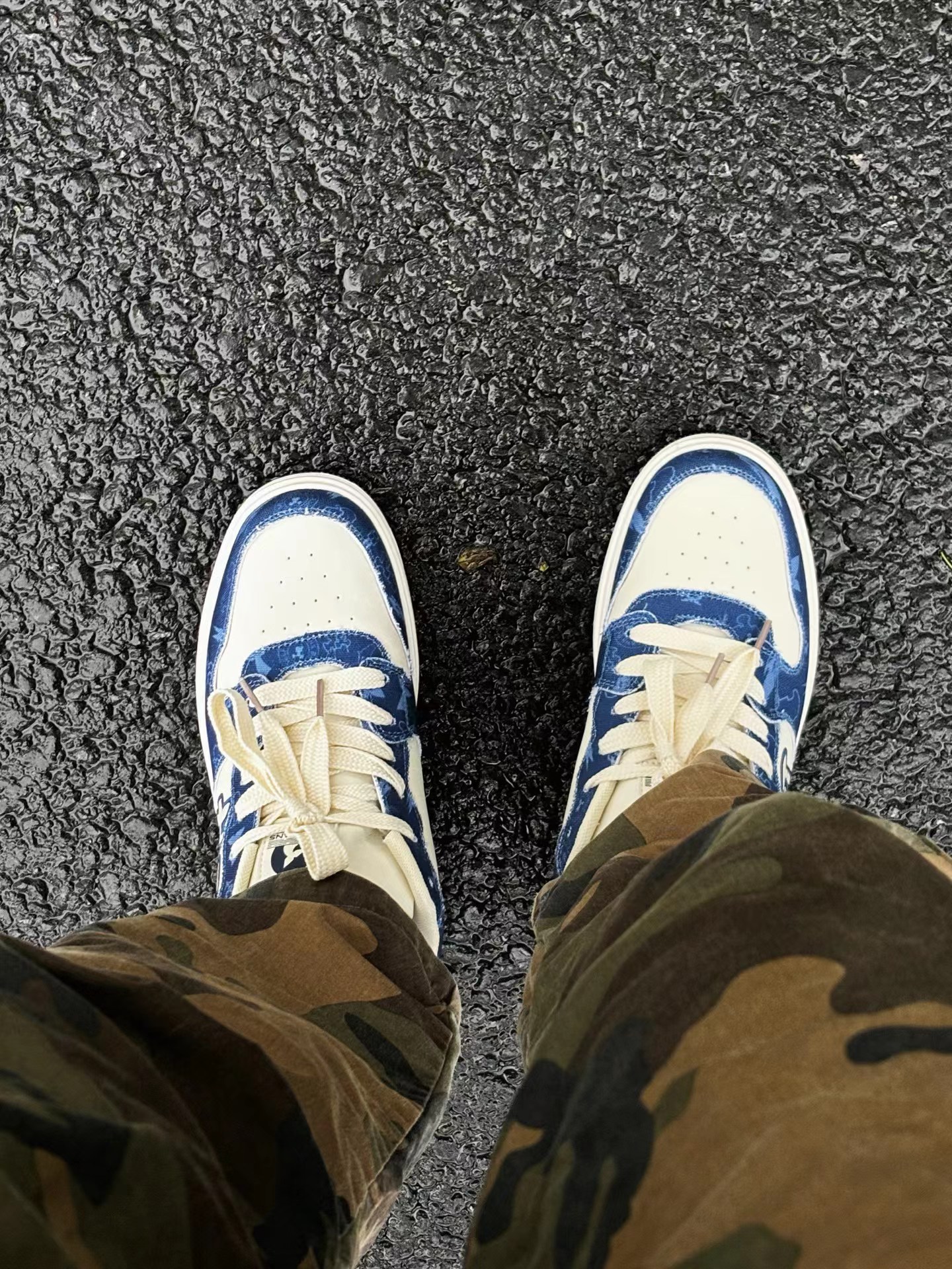 Mô tả Giày sneaker nam nữ unisex HLA Jeans màu trắng xanh chính hãng, kiểu dáng thời trang đơn giản thoáng khí, đế cao su êm m - 4