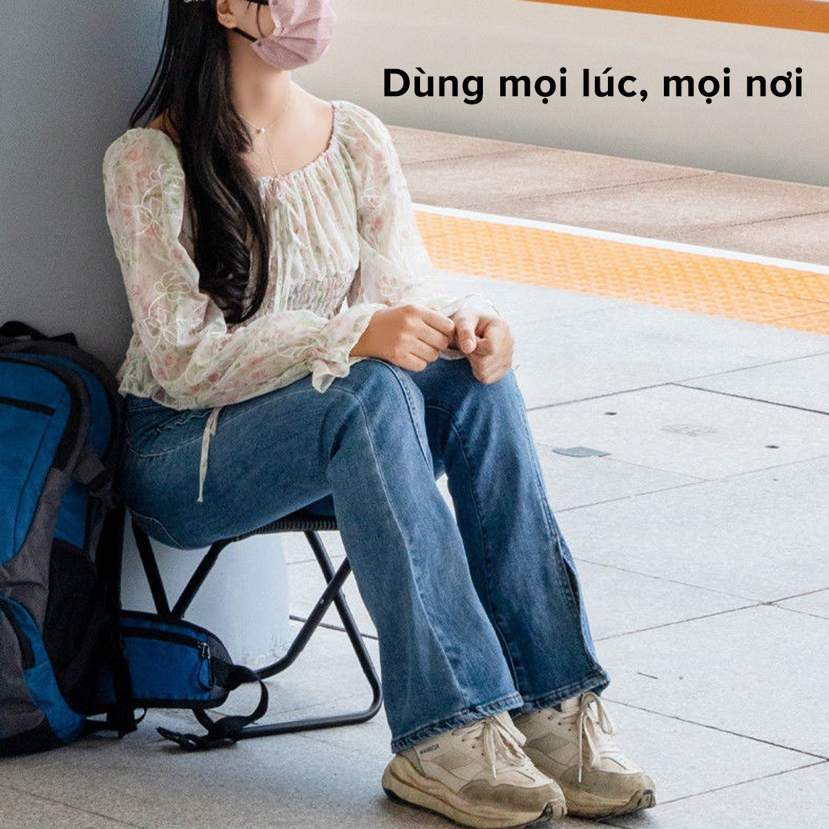 Mô tả Ghế Gập Gọn Đút Túi Quần, Ghế Câu Cá, Ghế Đi Du Lịch, Cắm Trại, Ghế Mini Ngồi Chờ Tàu Hỏa Gấp Gọn Chính Hãng Amalife - 9