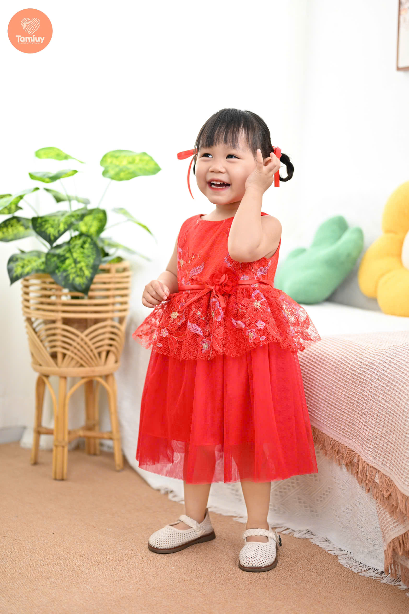 Mô tả Đầm Dạ Hội Tamiuy  Ren Đăng Chân 2 Tầng, Đính Hoa Cao Cấp (1-10T) - 1