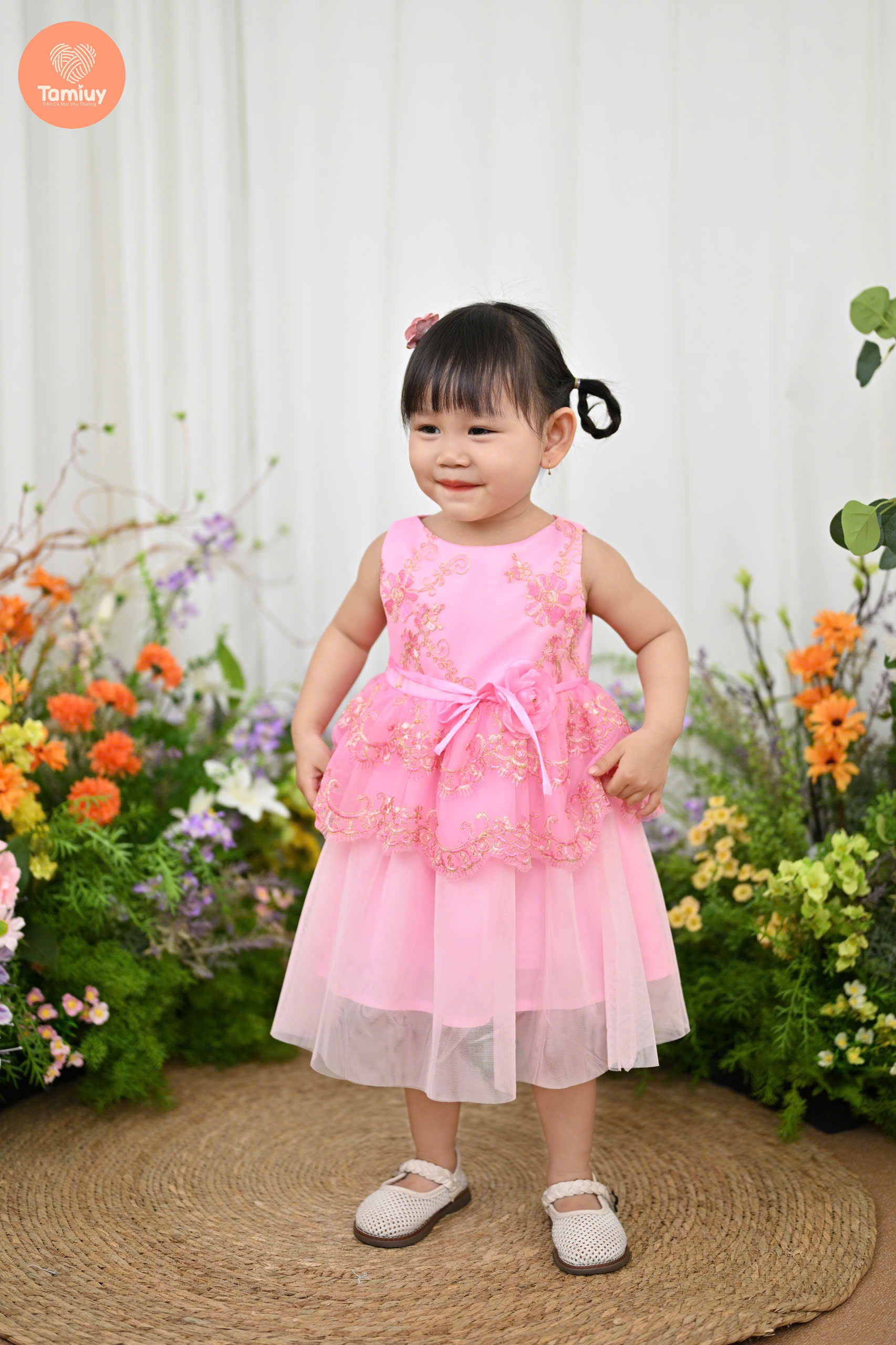 Mô tả Đầm Dạ Hội Tamiuy  Ren Đăng Chân 2 Tầng, Đính Hoa Cao Cấp (1-10T) - 2