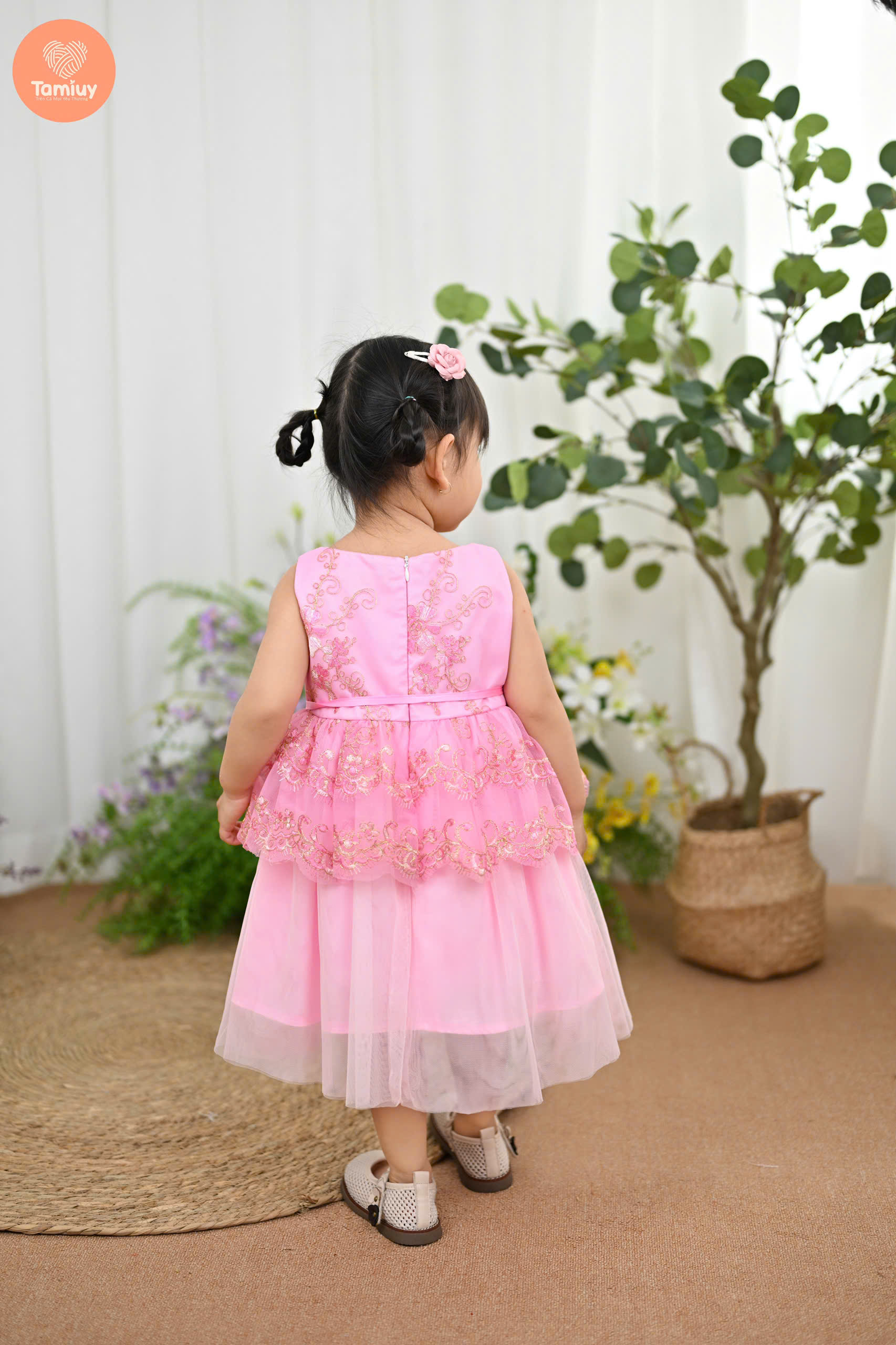 Mô tả Đầm Dạ Hội Tamiuy  Ren Đăng Chân 2 Tầng, Đính Hoa Cao Cấp (1-10T) - 3