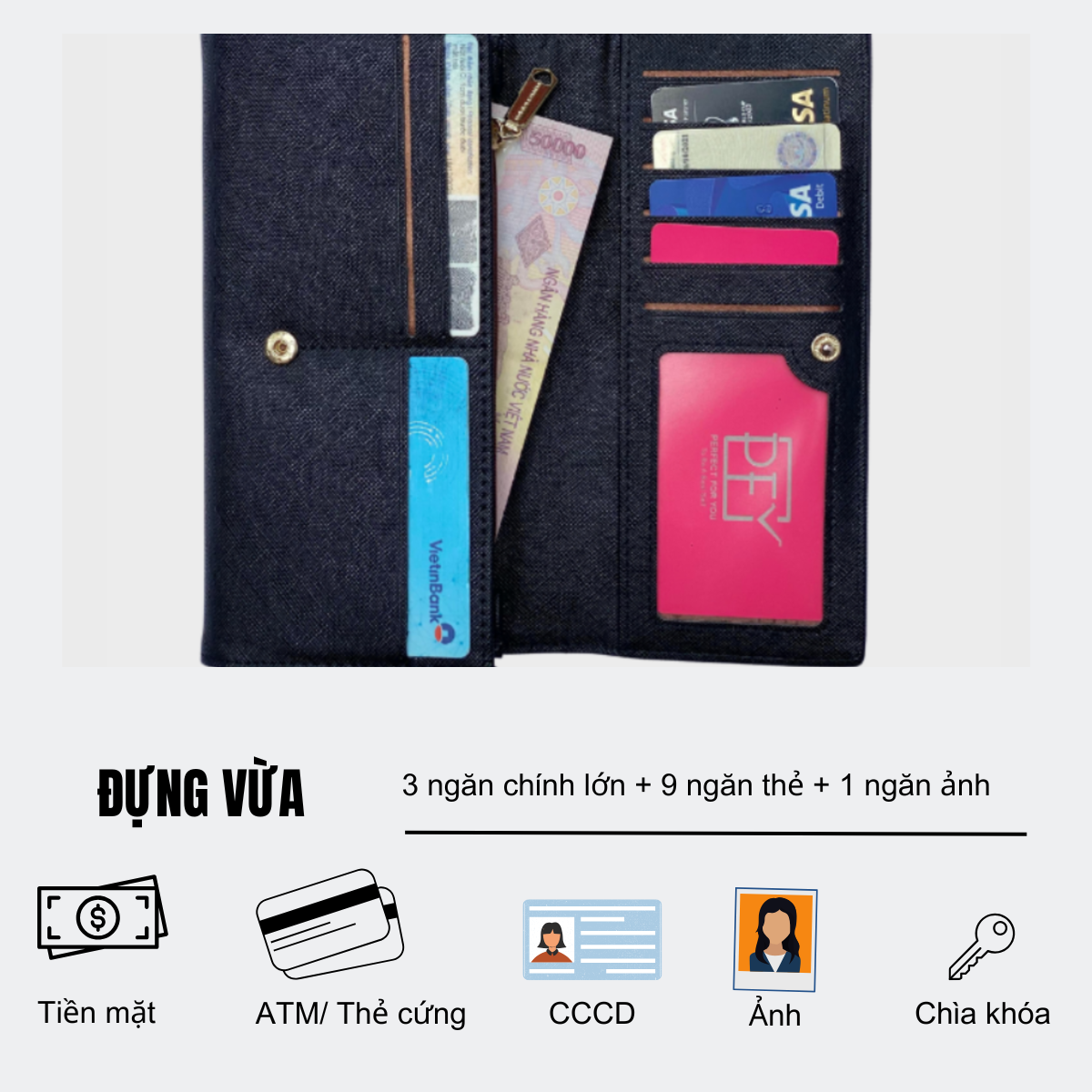Ví Dài Nữ PERFECT FOR YOU PFY31 - Ảnh 3
