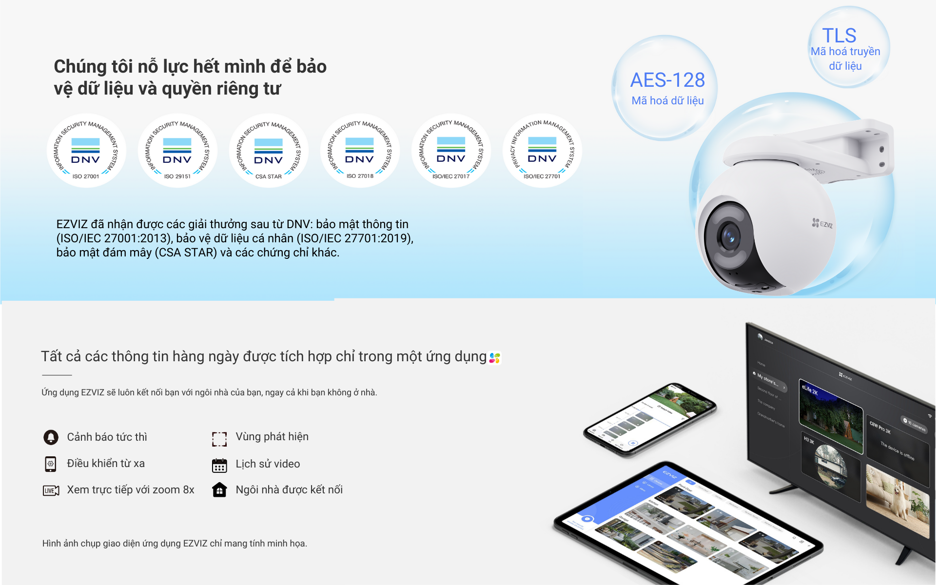 Mô tả Camera Wi-fi EZVIZ H8x 2K+, Quay Quét 360, Ghi Hình Màu Thông Minh, Công Nghệ AI - 7