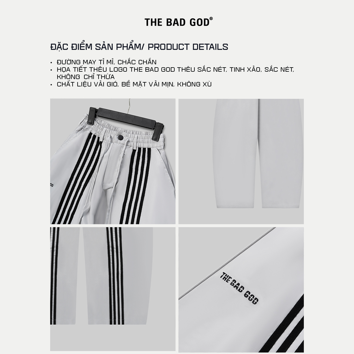 Mô tả Quần Ballon The Bad God Messy quần ống rộng thời trang nam nữ - 3