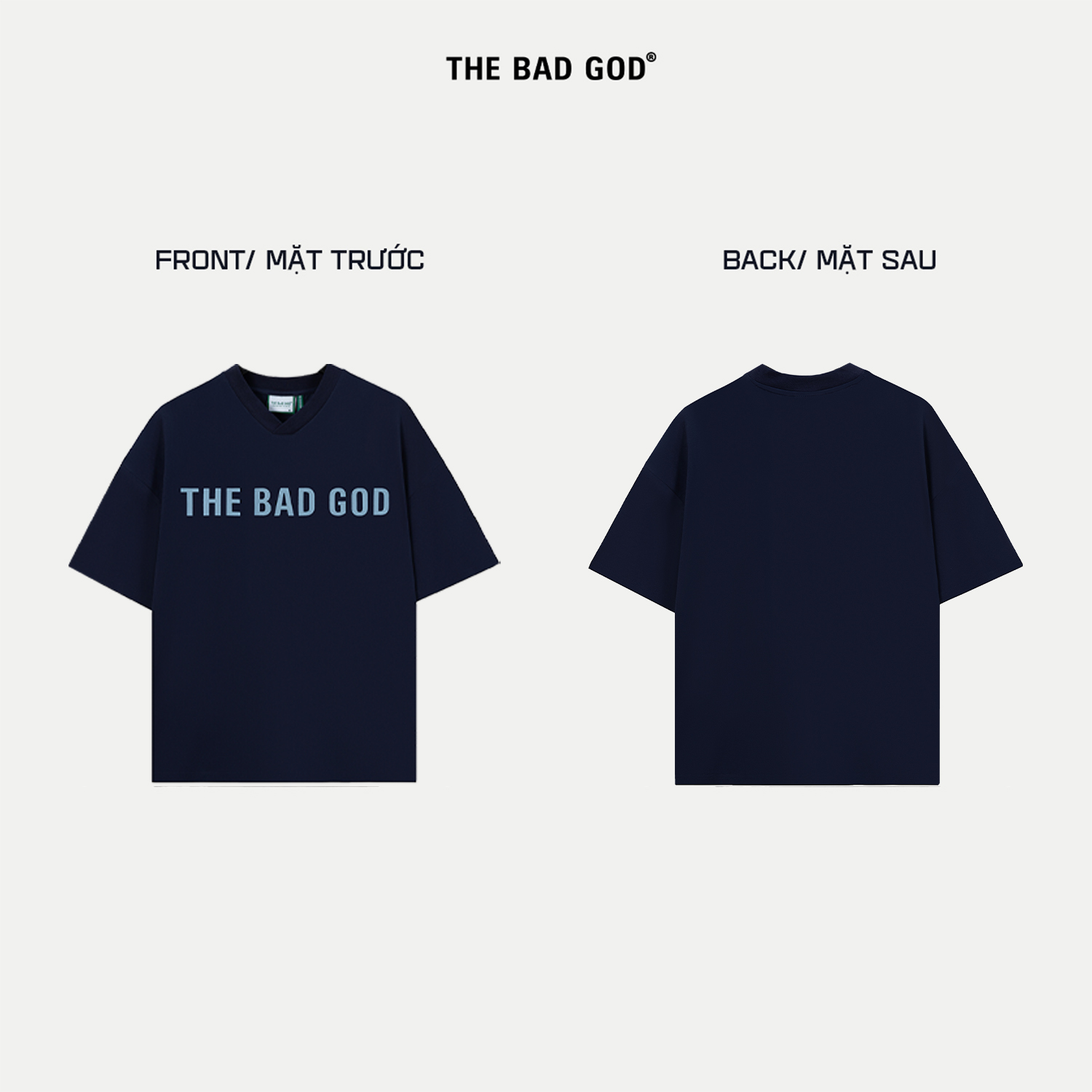 Mô tả Áo thun The Bad God Adventure cổ V cotton thời trang nam nữ boy phố - 3