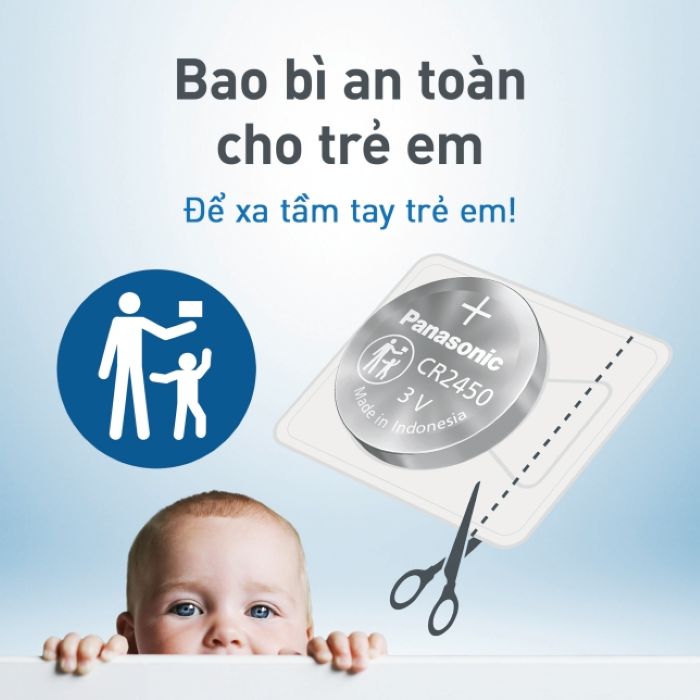 Bao bì pin an toàn cho trẻ em