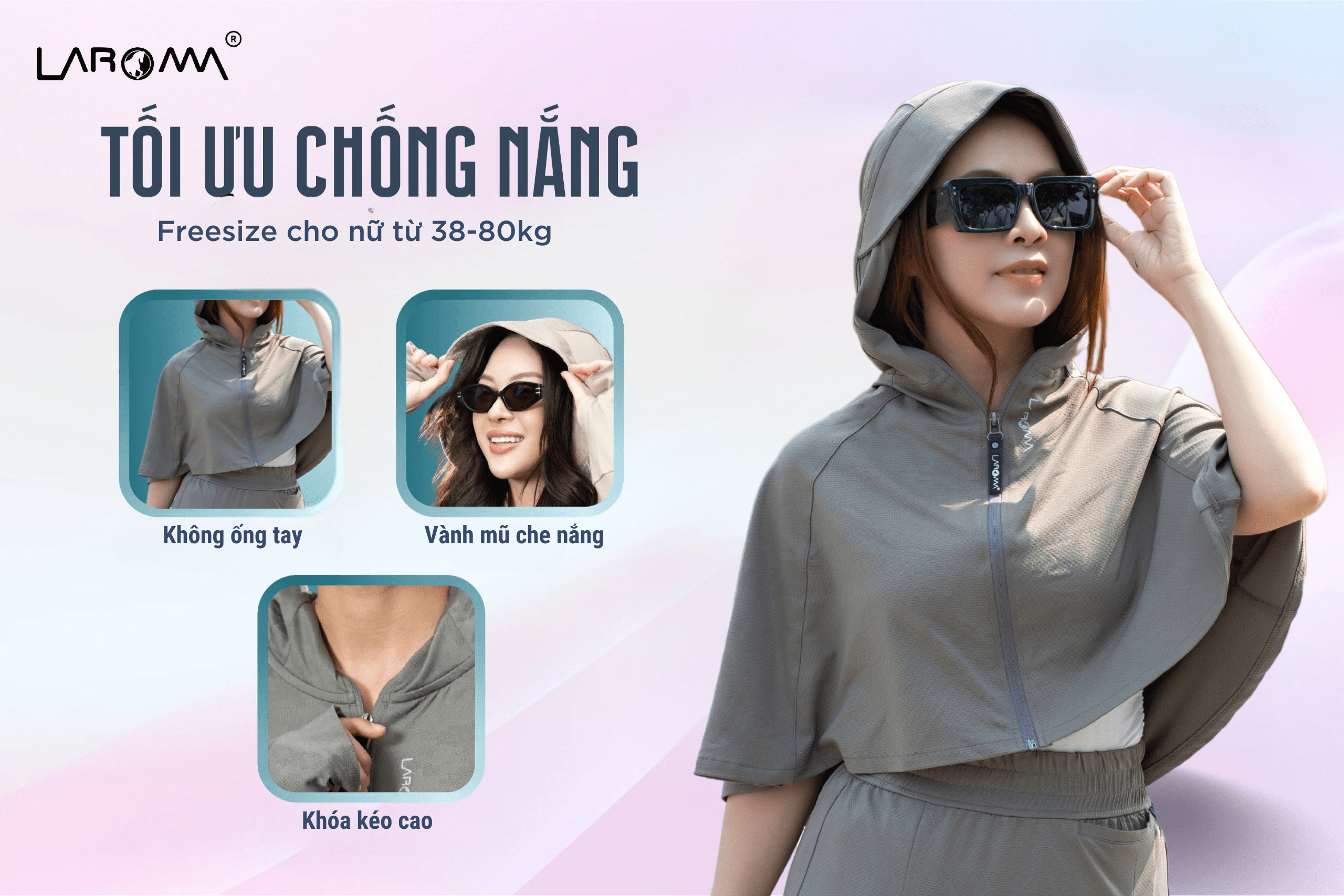 Thiết kế mũ trùm chống nắng Laroma