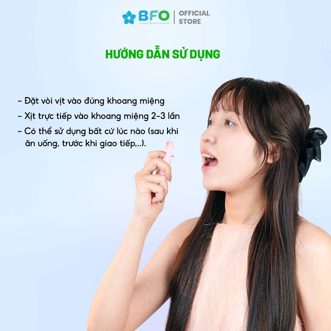 Mô tả Xịt Thơm Miệng Khử Mùi Hôi Miệng Hương Trái Cây Tự Nhiên BFO Befresh 10ml - 2
