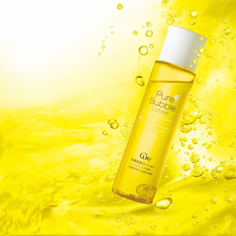 Nước hoa hồng Cure Pure Bubble Lotion (190ml)