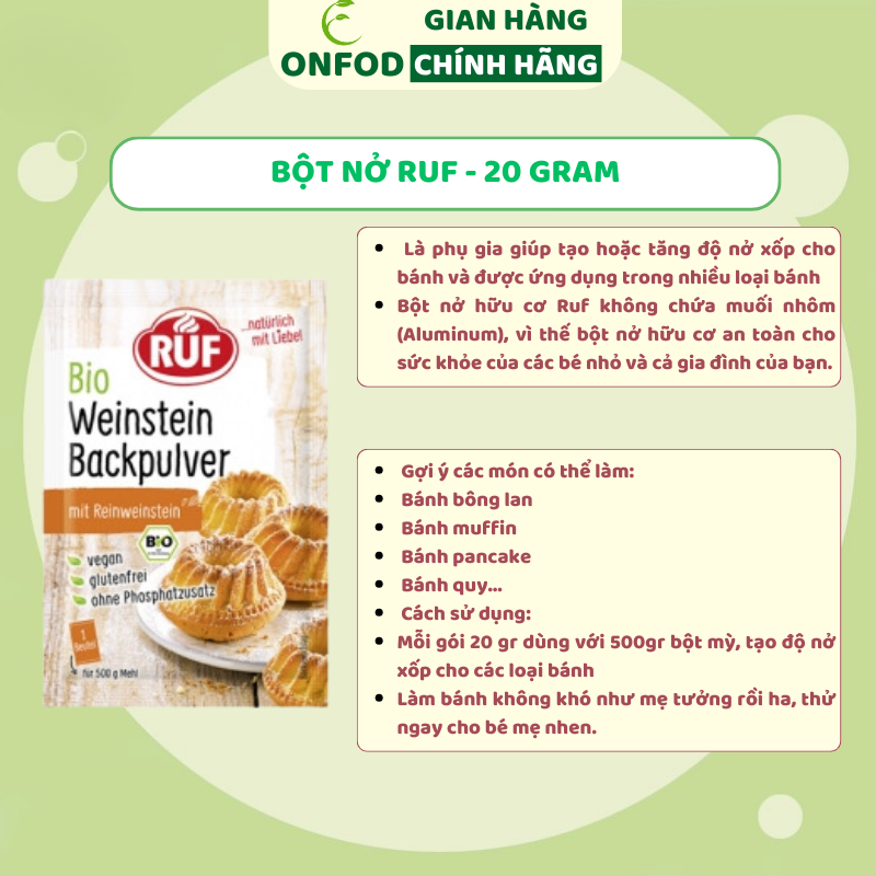 Bột Pudding Vani ONFOD