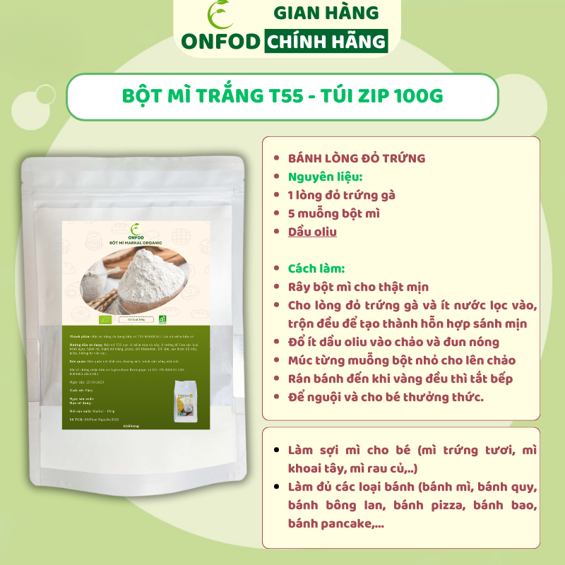 Bột nở hữu cơ ONFOD